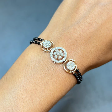Classic Round Diamond Mangalsutra Bracelet