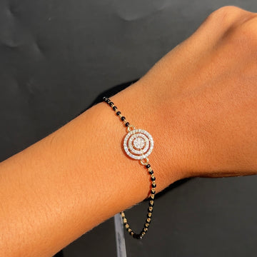 Trinity Glow Diamond Mangalsutra Bracelet