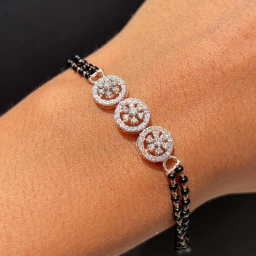Elysia Circle Diamond Mangalsutra Bracelet