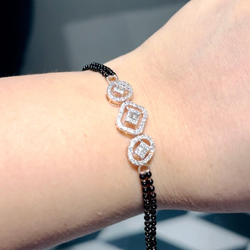 Twist of Shine Diamond Mangalsutra Bracelet
