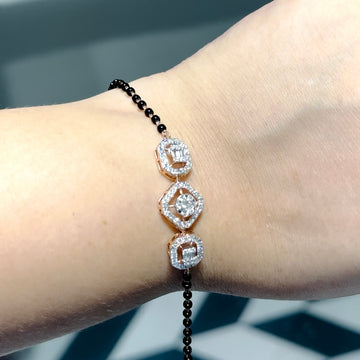 Royal Frame Diamond Mangalsutra Bracelet