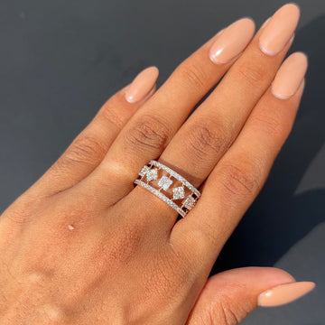 Nova Spark Diamond Band Ring