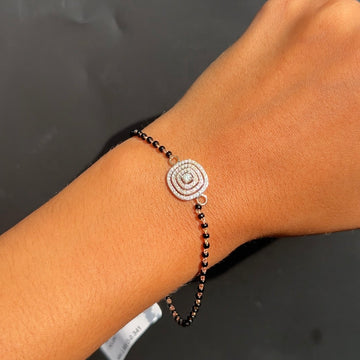 Aarvi Diamond Mangalsutra Bracelet