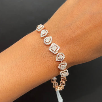 Geometra Diamond Embrace Bracelet