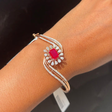Ruby Radiance Diamond Bracelet