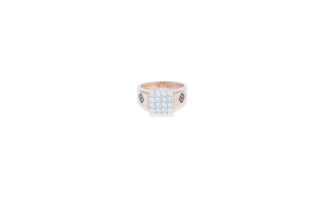 Elite Square Men's Diamond Ring