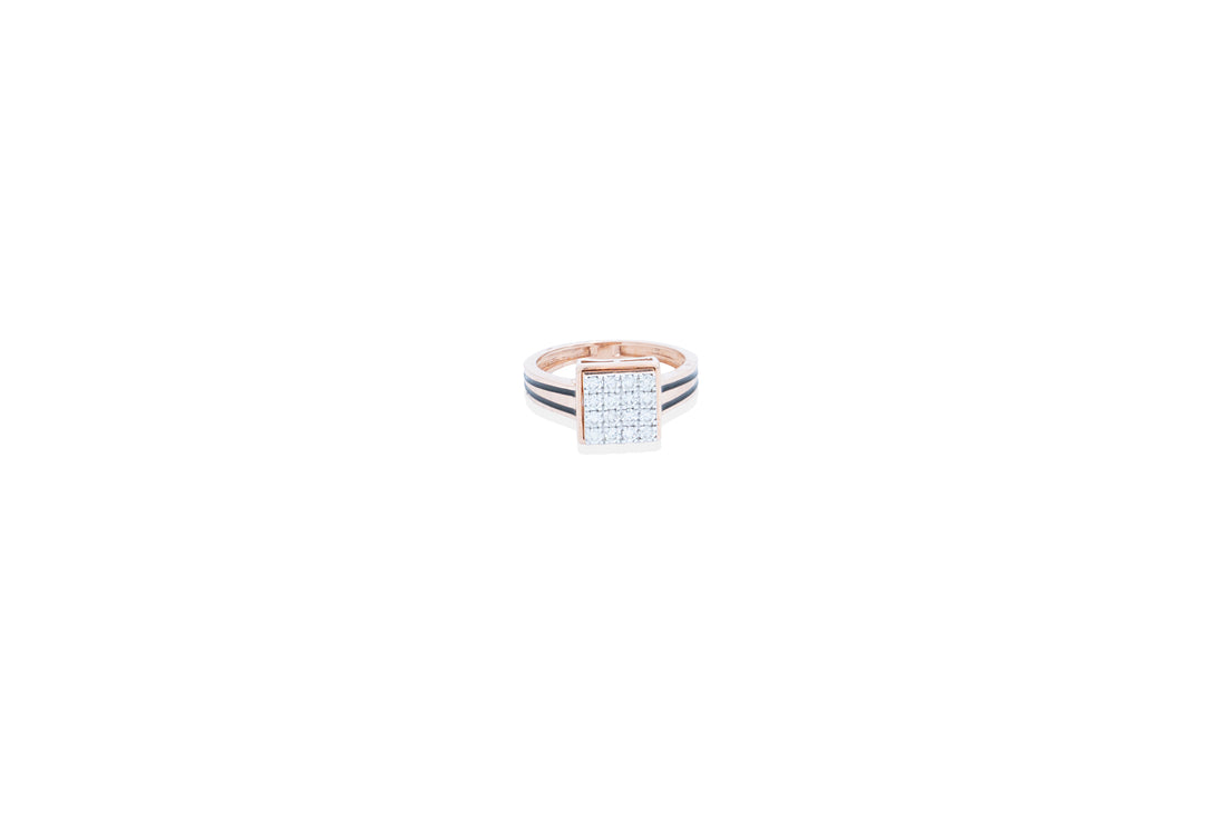 Striking Men's Diamond Band Ring