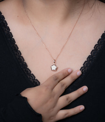 Pentagon Pendant Set