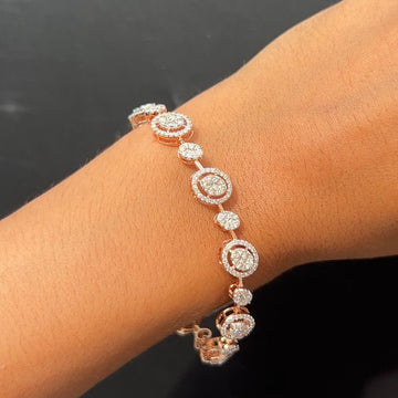 Celesta Halo Diamond Bracelet