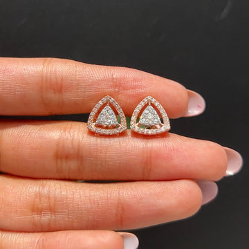 Trinity Glow Diamond Studs