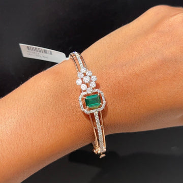 Zarina Emerald Diamond Bracelet