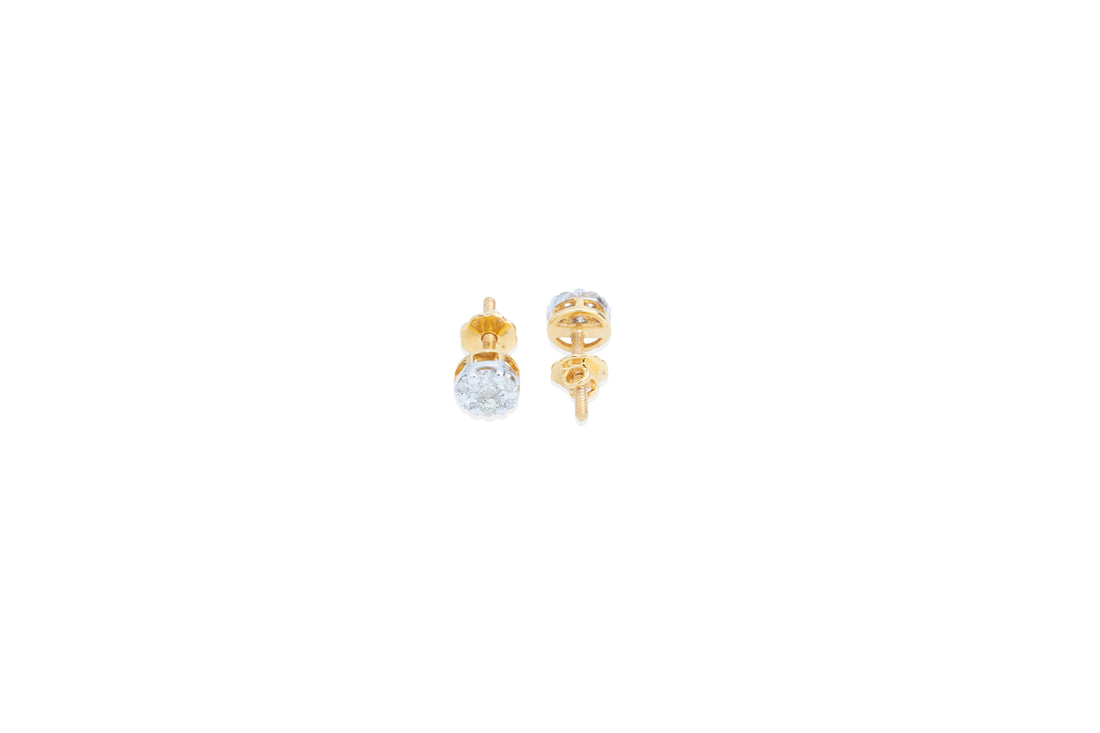 Pressure-Set Diamond Earrings