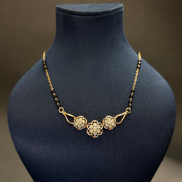 Triple Bloom Diamond Mangalsutra