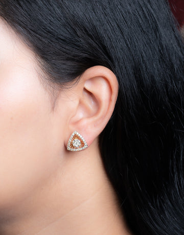 Dazzling Triangle Earrings