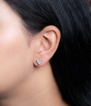 Delighted Heart Diamond Earrings