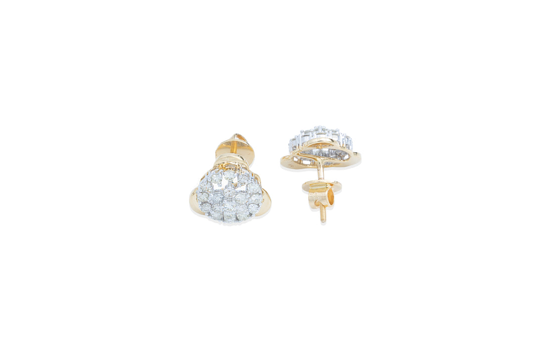 Dainty Triangles Dimoand Earrings