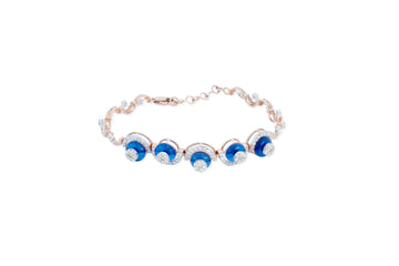 Blue Orbit Diamond Bracelet