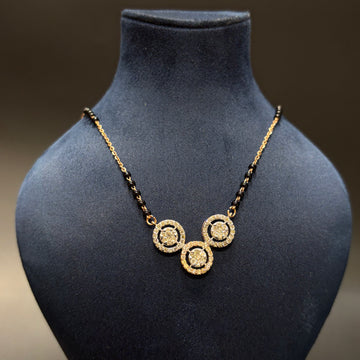 Triple Circle Diamond Mangalsutra