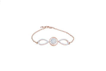 Infinity Droplet Diamond Bracelet