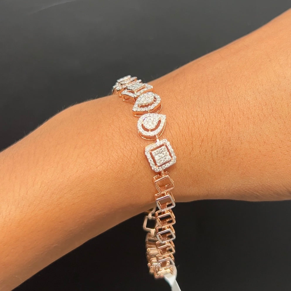 Geometra Diamond Embrace Bracelet