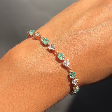 Emerald Heartline Bracelet