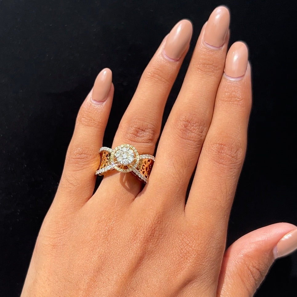Crownlace Solitaire Diamond Ring