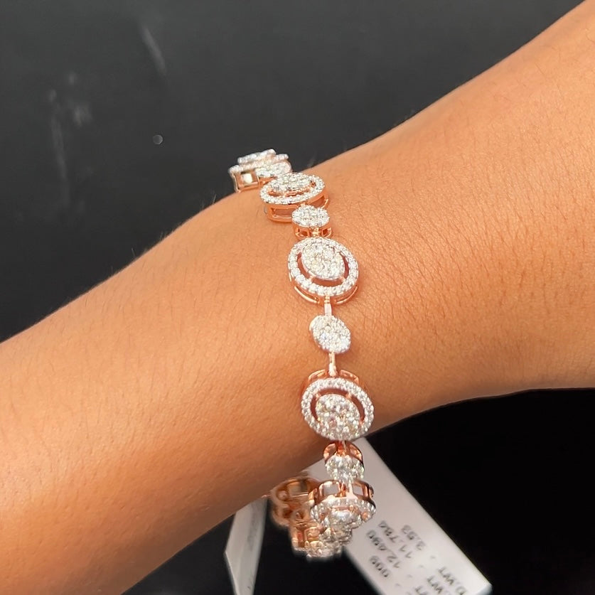 Celesta Halo Diamond Bracelet