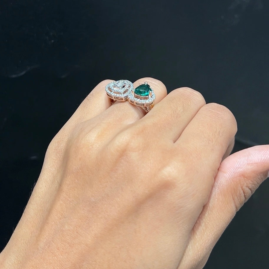 Emerelle Heart Duo Ring