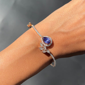Sapphire Elegance Diamond Bracelet