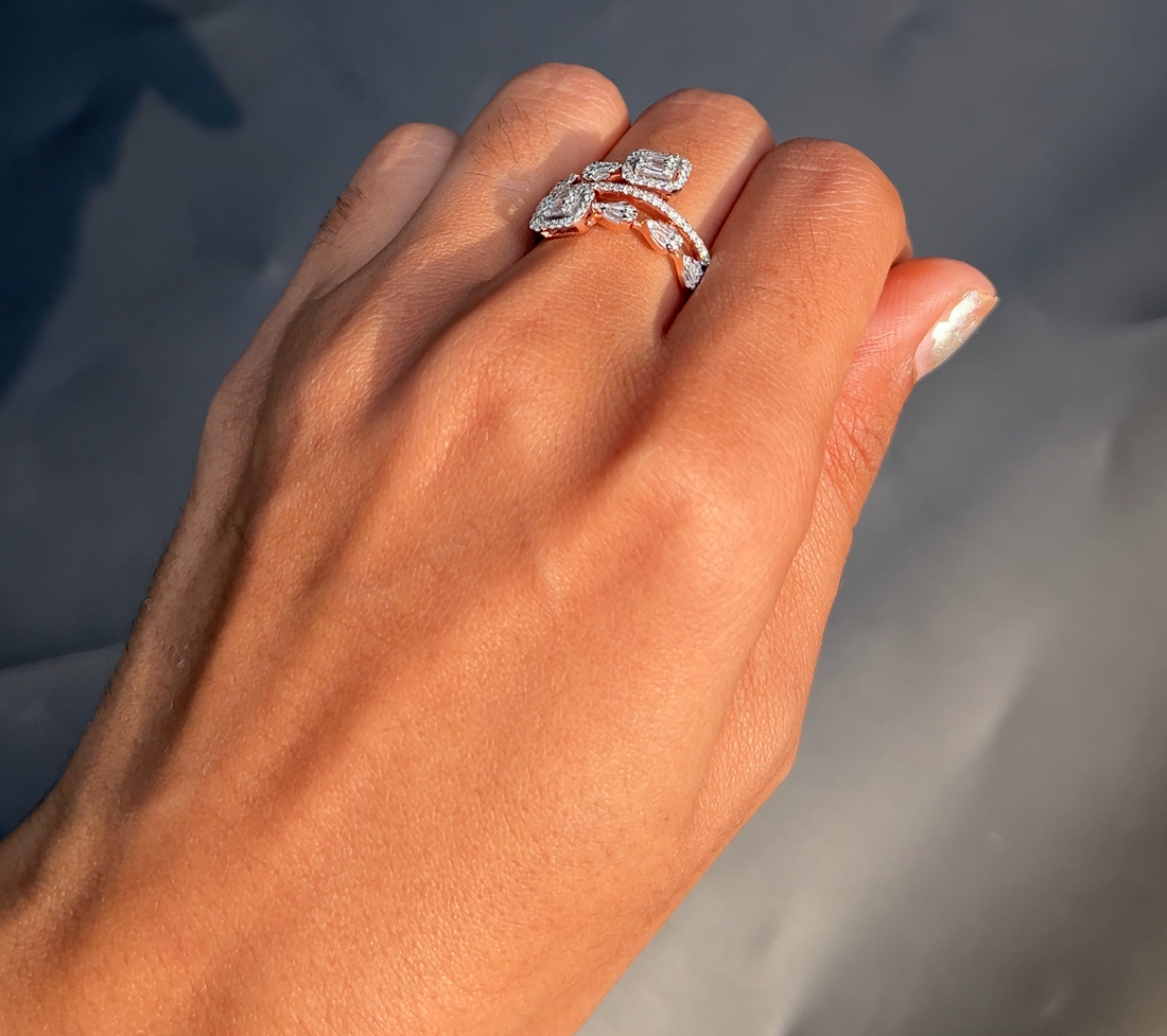 TwinAura Duo Diamond Ring