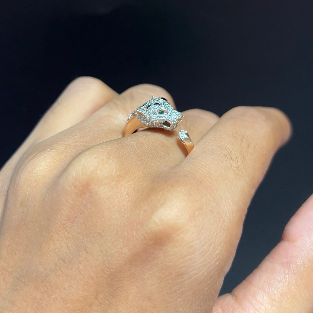 Panther Diamond Ring