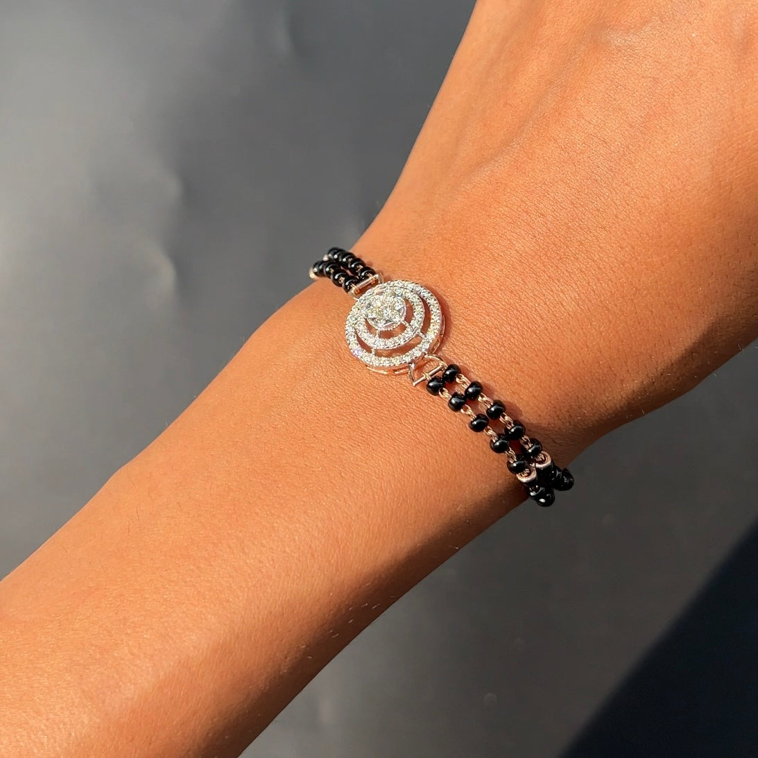Orbit Diamond Mangalsutra Bracelet