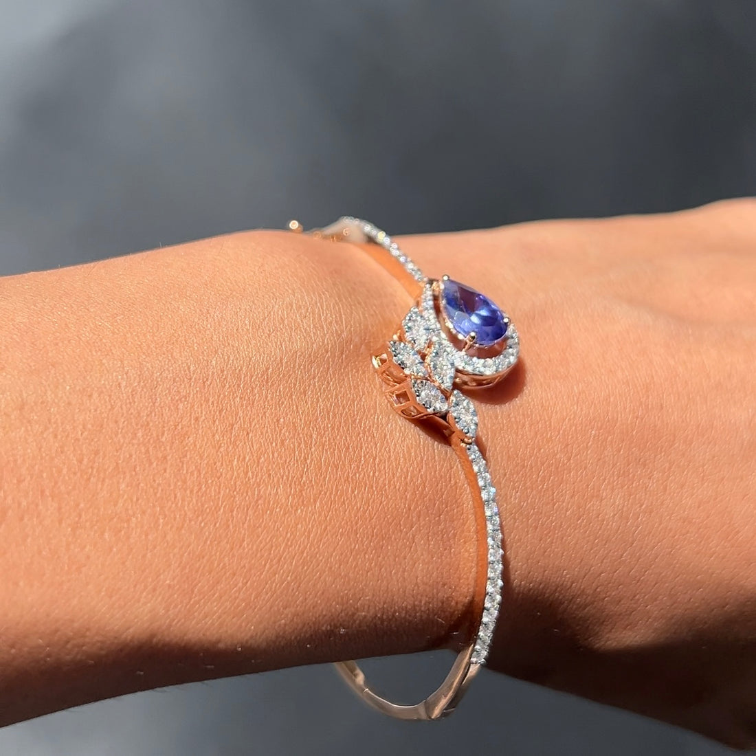 Sapphire Elegance Diamond Bracelet