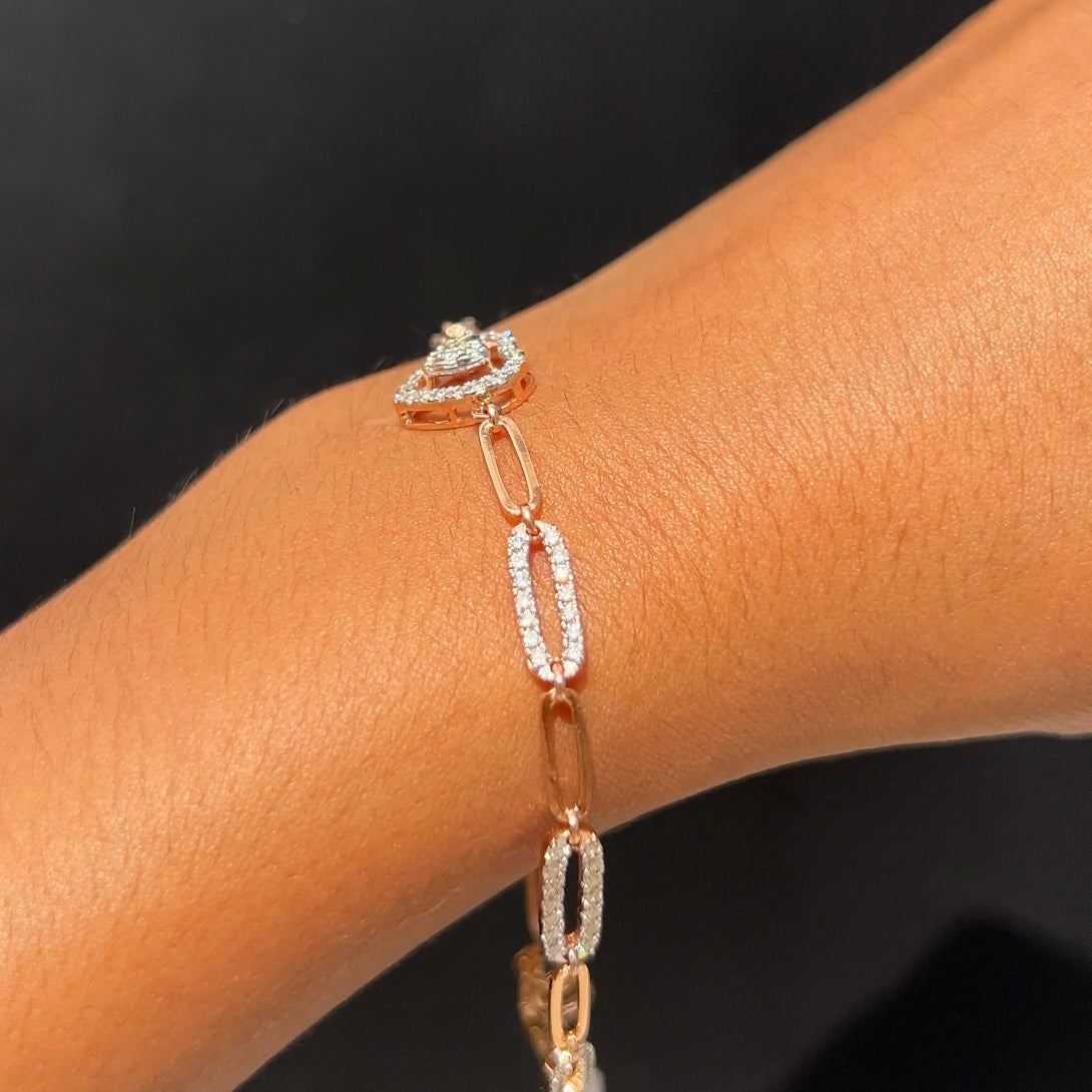 Heartlink Diamond Bracelet
