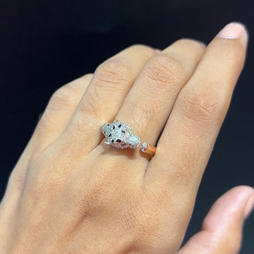 Panther Diamond Ring