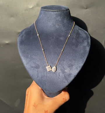 Mishika Diamond Charm Necklace