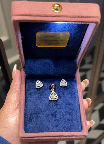 Trisha Trillion Glow Diamond Pendant Set