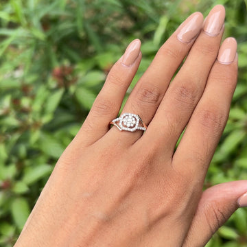 Celestia Hex Diamond Ring