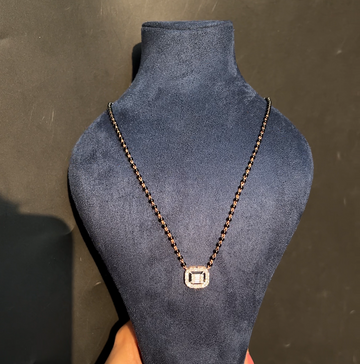 Aarohi Square Halo Diamond Mangalsutra
