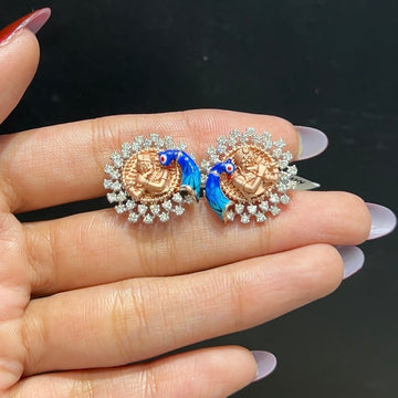Krishna’s Grace Diamond Studs Earrings