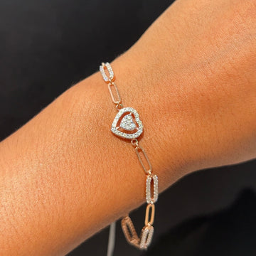 Heartlink Diamond Bracelet