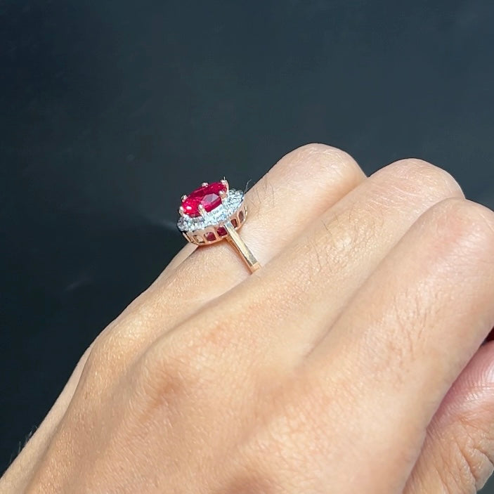 Scarlet Halo Ring