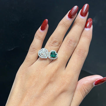Emerelle Heart Duo Ring