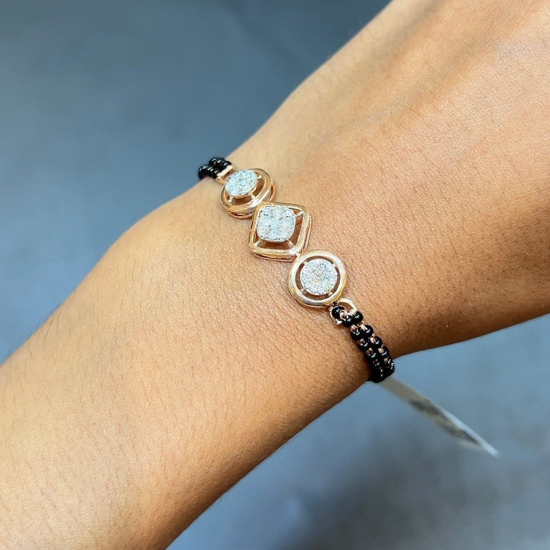 Eterna Trio Diamond Mangalsutra Bracelet