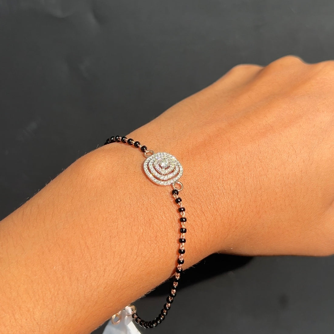 Aarvi Diamond Mangalsutra Bracelet