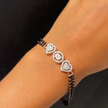 Heartline Grace Diamond Mangalsutra Bracelet