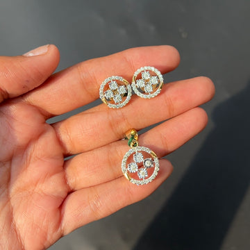 Cirona Diamond Pendant Set
