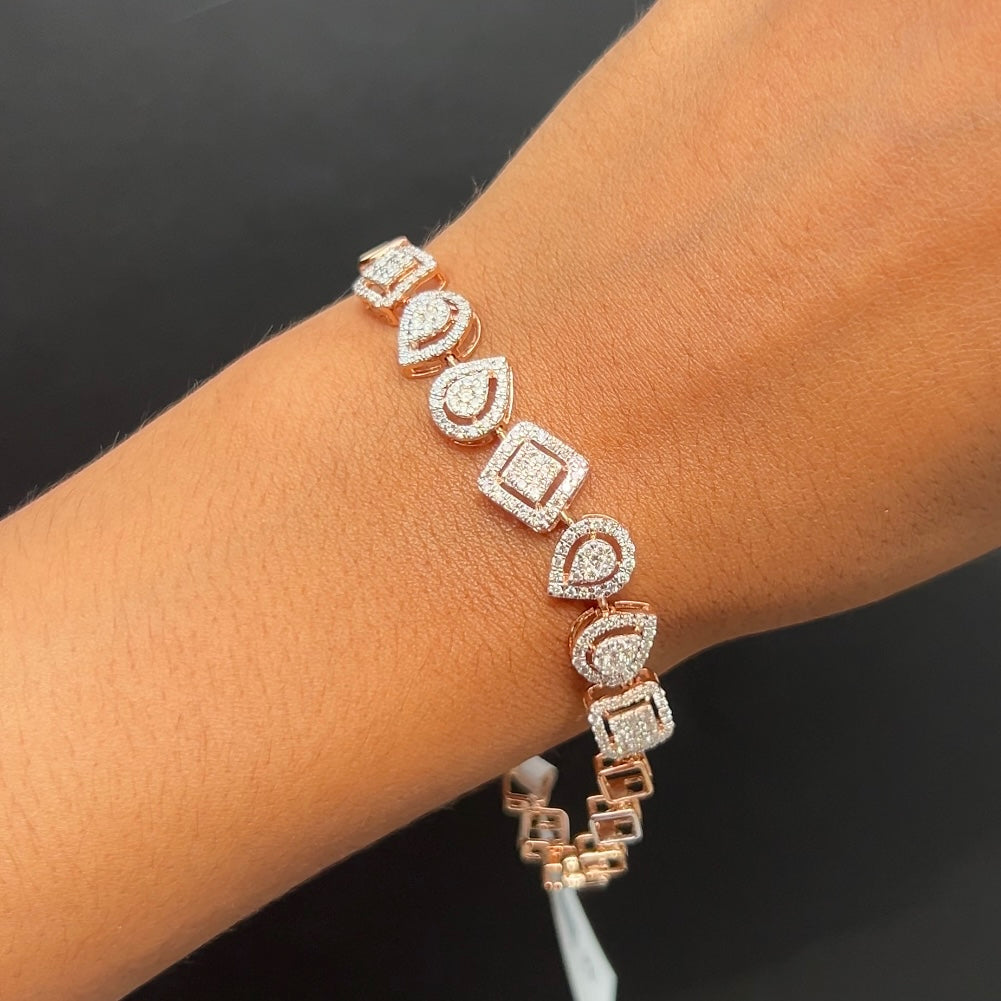 Geometra Diamond Embrace Bracelet
