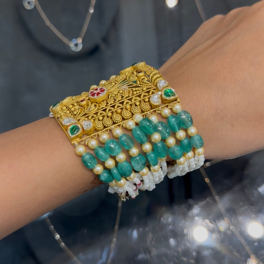 Kanakshree Antique Gold Bracelet