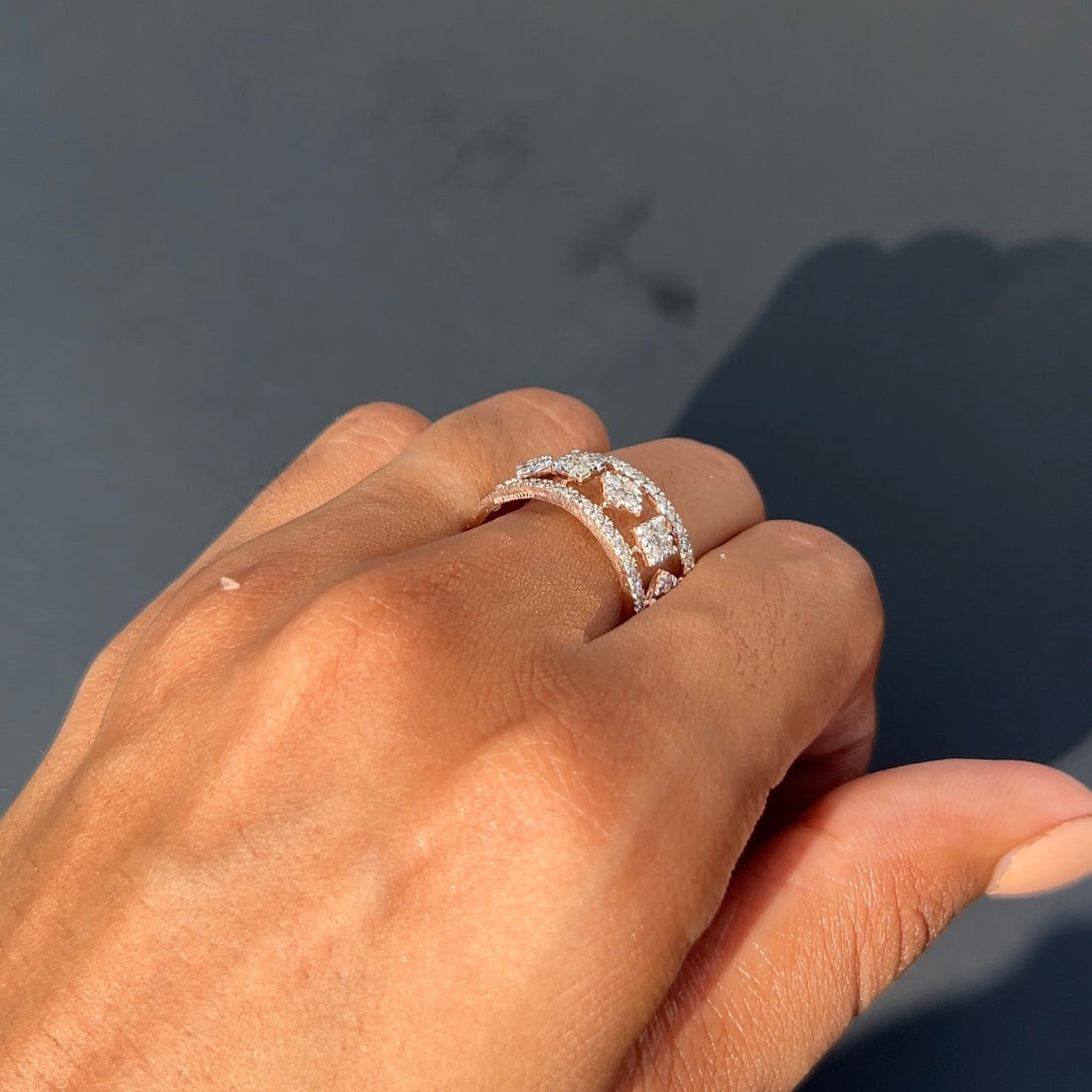 Nova Spark Diamond Band Ring